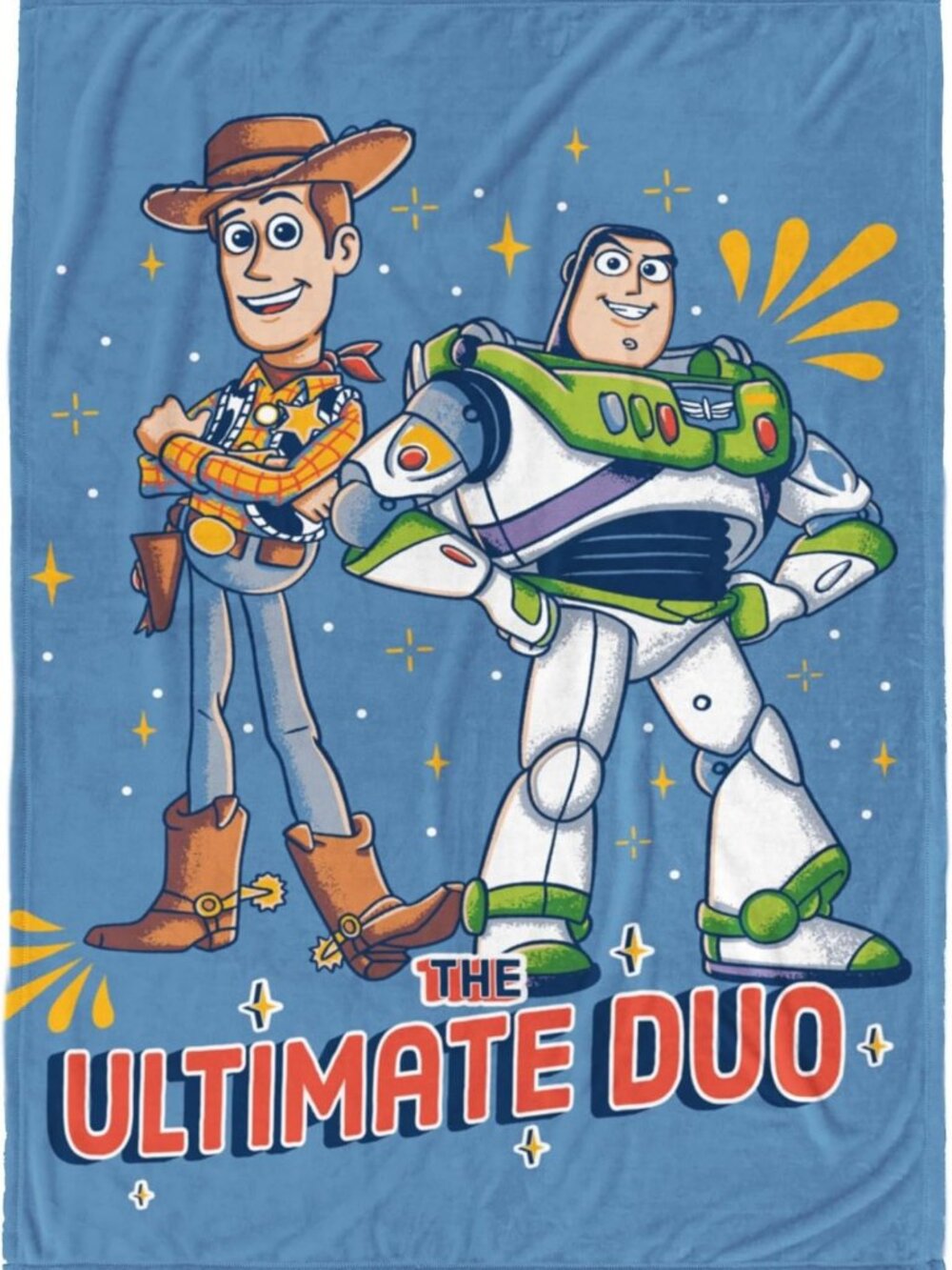Cozy Kids Plush Fleece Throw Blanket - Soft Blue Toy Story Décor, 60x90
